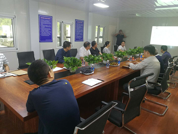 集团公司领导现场调研丽水路道路工程